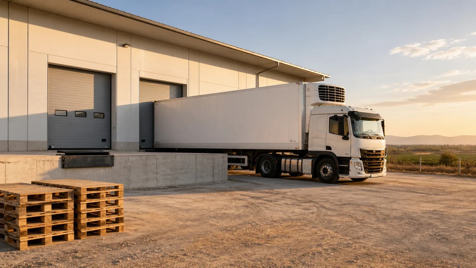 Proyecto de nave industrial con muelle de carga